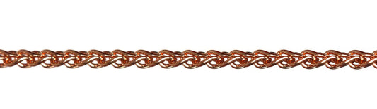 14K Rose Gold Wheat Chain