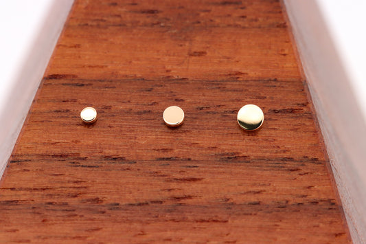 Gold Threadless Discs