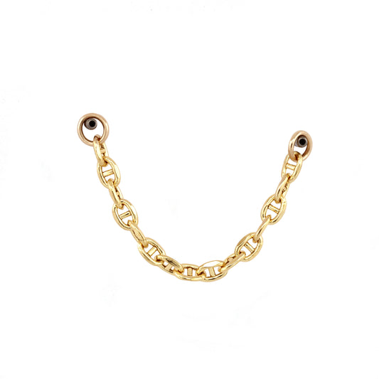 14K Yellow Gold Anchor Chain