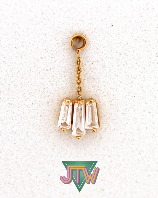 One-Off Triple Baguette Charm