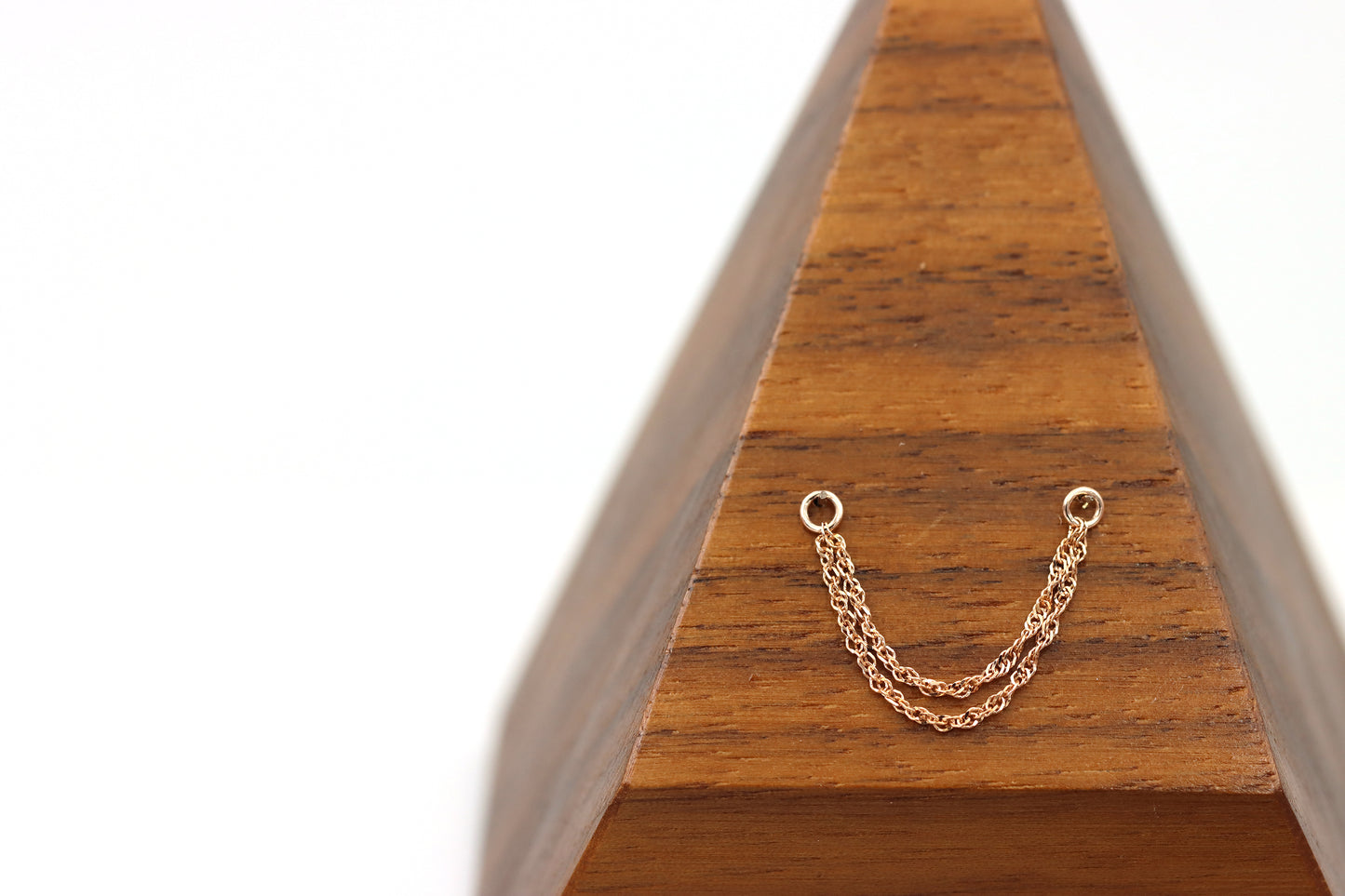 14K Rose Gold Diamond-Cut Singapore Chain