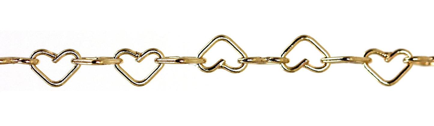 14K Heart Chain