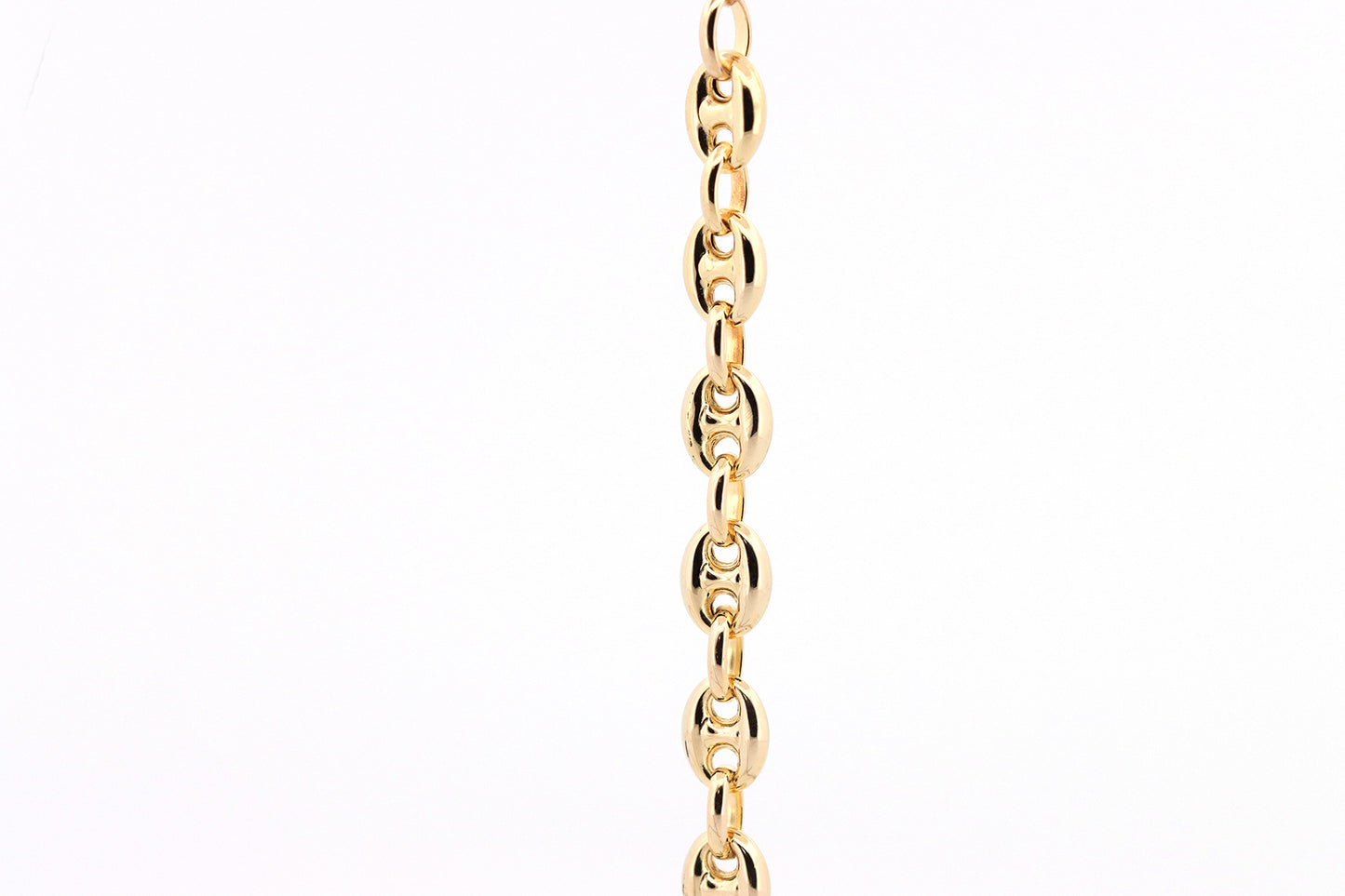 14K Puffed Anchor Chain