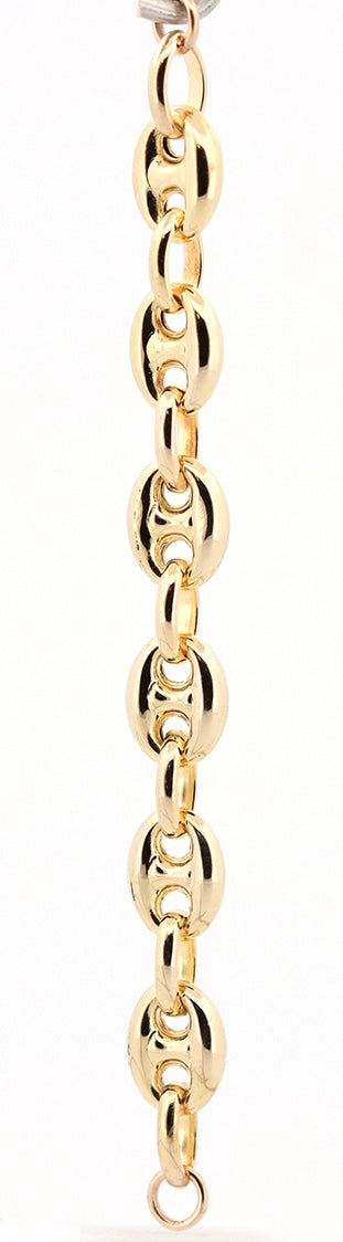 14K Puffed Anchor Chain