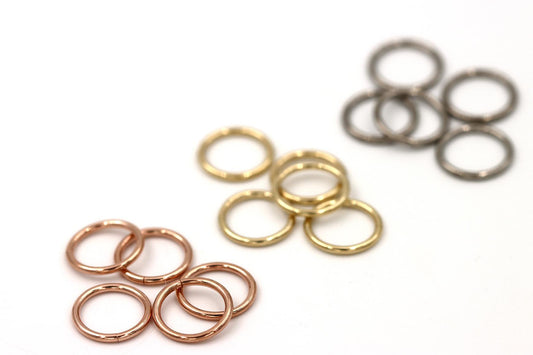 Gold Seam Rings - Cup and Divot