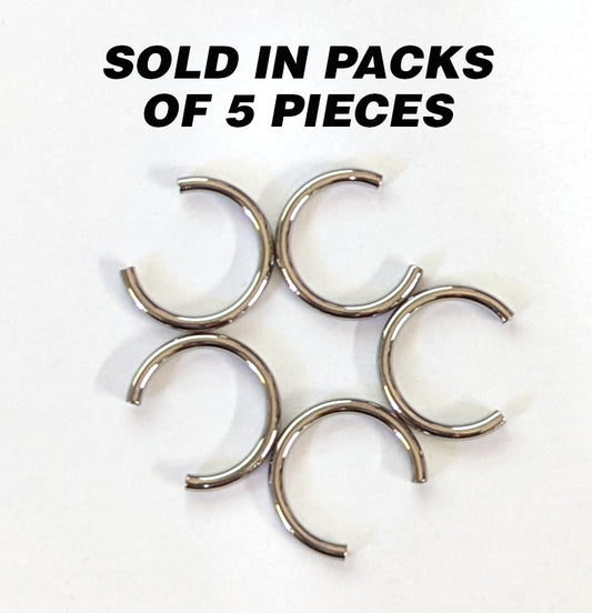 Titanium Circular Barbells - Threaded - 5 pack