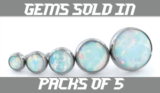 Neometal Bezel Set Cabochons - 4mm + 5mm